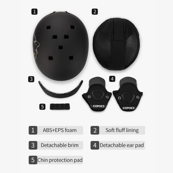 Nordicool SnowGuard™ Ultralight Ski & Snowboard Helmet - Image 5