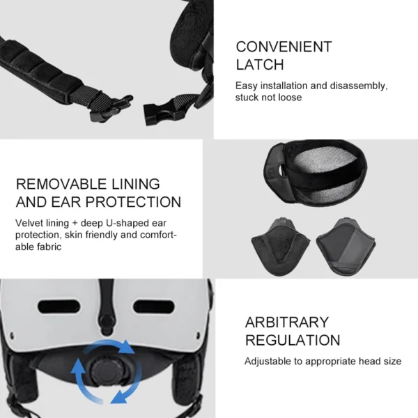 Nordicool ApexPro Snow Helmet – All-Season Protection with Integrated Goggles - Image 2